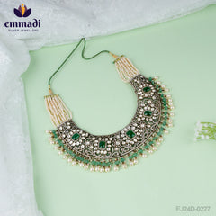 Ashrita Aryavart Handcrafted Gold-Plated Necklace