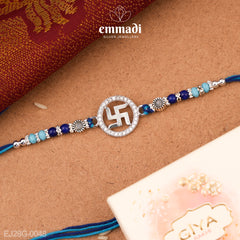 Handcrafted Silver Rakhi for Raksha Bandhan