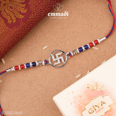 Handcrafted Silver Rakhi for Raksha Bandhan
