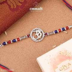 Handcrafted Silver Rakhi for Raksha Bandhan