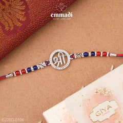 Handcrafted Silver Rakhi for Raksha Bandhan
