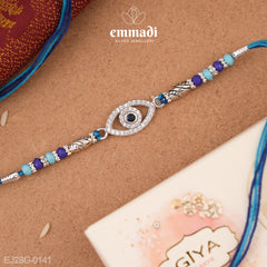 Handcrafted Silver Rakhi for Raksha Bandhan