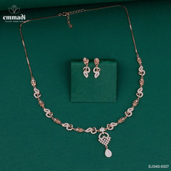 AGARWATI Elegant White CZ Necklace