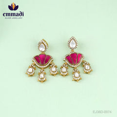 Asmita Arunima Handcrafted Jewelry: Hangings Victorian Pink