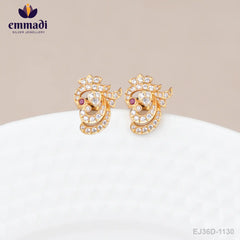 Vamaksi Stone Pink Studs