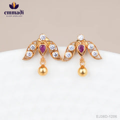 Vishali Stone Pink Studs