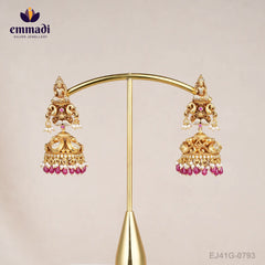 Dayawanti Cz Nakshi Pink Buttalu