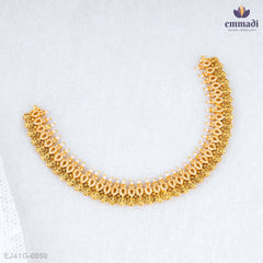 Hamsa Necklace Nakshi in White