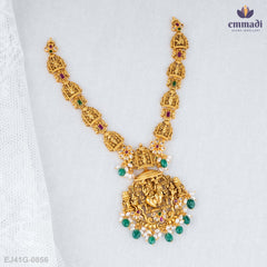 Tarini Exquisite Multi-Colored Nakshi Necklace