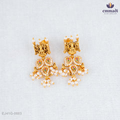 Prabha Enchanting Multi-Colored Nakshi Necklace and Hangings by Rachita Bijoux
