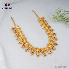 Ecchumati Stone White Long Necklace