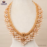 Manishini Guttapusalu Navrathan Long Necklace