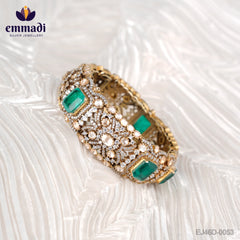 Shreya's Victorian Green Bangles - Handcrafted Indian Jewellery