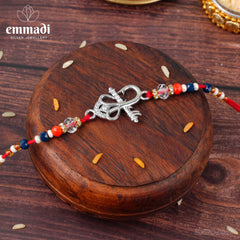 Handcrafted Silver Rakhi for Raksha Bandhan