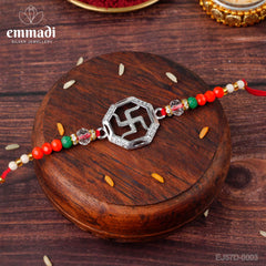 Handcrafted Silver Rakhi for Raksha Bandhan