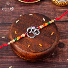 Handcrafted Silver Rakhi for Raksha Bandhan