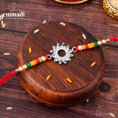 Handcrafted Silver Rakhi for Raksha Bandhan