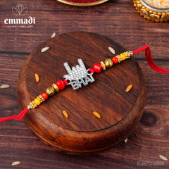 Handcrafted Silver Rakhi for Raksha Bandhan