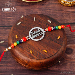Handcrafted Silver Rakhi for Raksha Bandhan