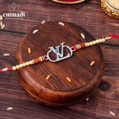 Handcrafted Silver Rakhi for Raksha Bandhan