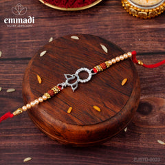 Handcrafted Silver Rakhi for Raksha Bandhan