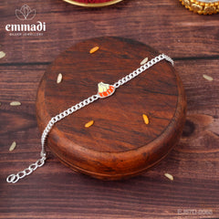 Handcrafted Silver Rakhi for Raksha Bandhan