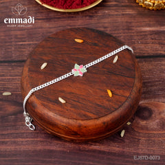 Handcrafted Silver Rakhi for Raksha Bandhan