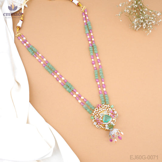 Arabella's Exquisite Long Necklace Gemstone