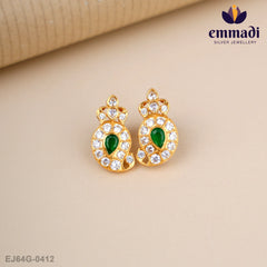 Madhumalati Stone Green Studs