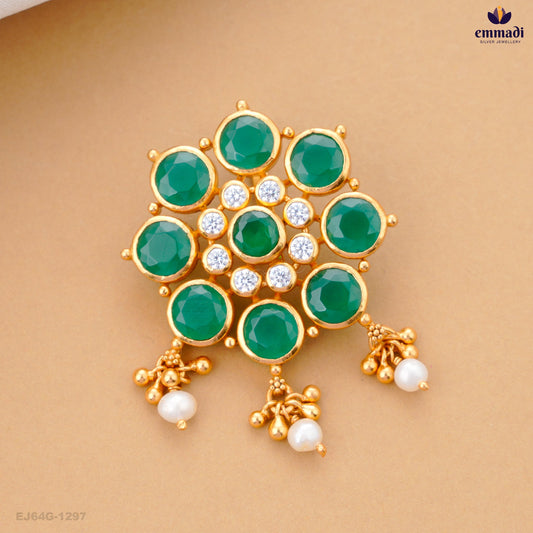 ANUSREA Exquisite Green Stone Pendant