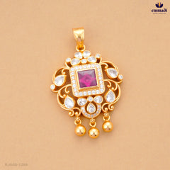 Anusree's Pink Stone Pendant Collection