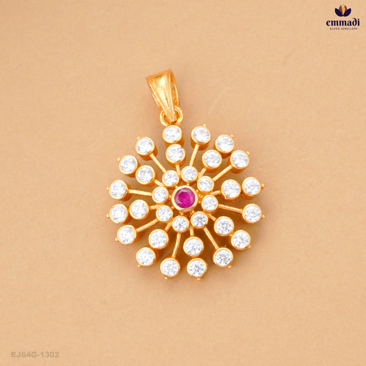 ANUSRIE Exquisite Pink Stone Pendant