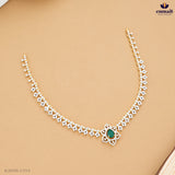 APSARA Exquisite Green CZ Necklace