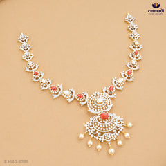 ARPITHA Radiant Orange Premium CZ Necklace