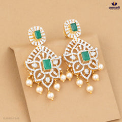 Arumainayaki Exquisite Green CZ Hangings