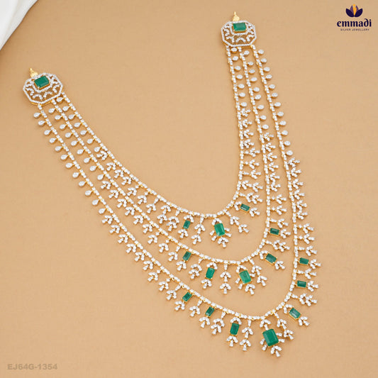 ARYIA Elegant Long Necklace with Premium CZ
