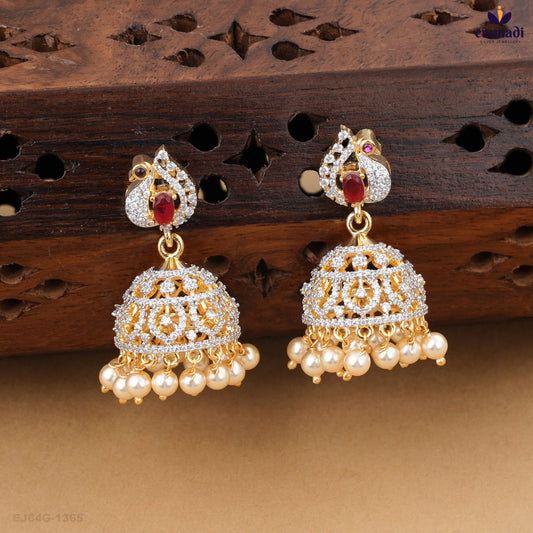 Ashmita: Exquisite Red Buttalu Silver Jewellery