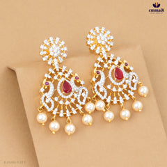Ashwathy Exquisite Red Premium CZ Hangings