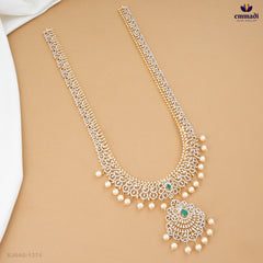 ASLESHA Exquisite Green Long Necklace