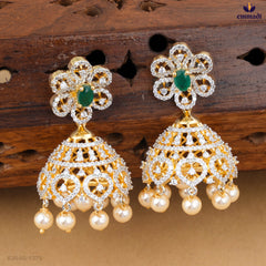 ASMITA Premium Green CZ Silver Jewellery