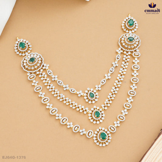 ASTIKA Stunning Green Premium CZ Necklace