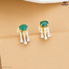 ATASI Premium CZ Green Studs Collection