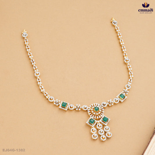 ATHI Exquisite Green Premium CZ Necklace