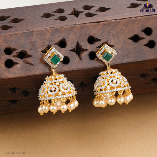 ATHIRAI Elegant Green Premium CZ Jewelry