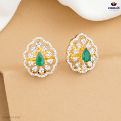 AVANEY Radiant Green CZ Studs