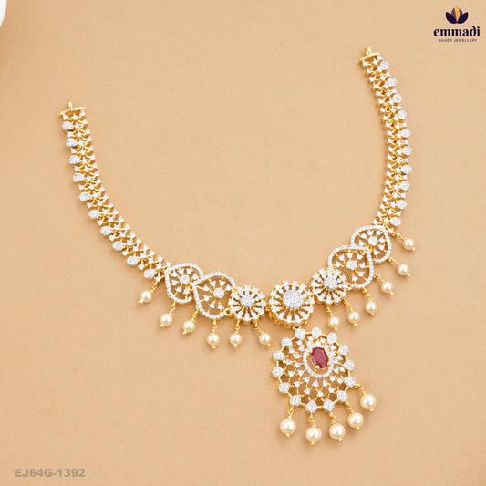 AVANY Elegant Red Premium CZ Necklace