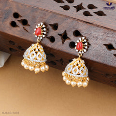 AYUSHMATIE Exquisite Orange Premium CZ Buttalu Jewelry
