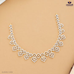 BAANI Elegant White CZ Necklace