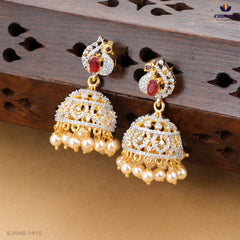 BAHUGANDHA Premium CZ Red Buttalus