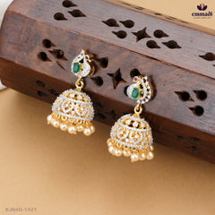 BAIJAYANTI Elegant Green Premium CZ Jewellery